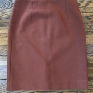 J. Crew Rust Pencil Skirt